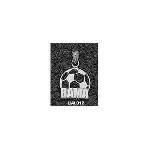  Alabama Crimson Tide Bama Soccer Ball Pendant   Sterling 