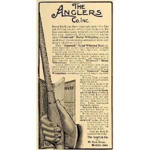  1906 Ad Anglers Diamond Metal Whipped Fishing Rods 