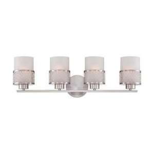  Nuvo 60/4684 Fusion Brushed Nickel Four Light Vanity