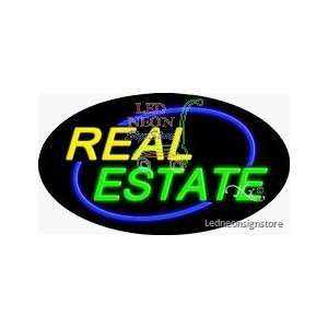 Real Estate Neon Sign 17 inch tall x 30 inch wide x 3.50 inch wide x 