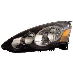 Acura RSX 02 04 Headlamps Black Amber   (Sold in Pairs)