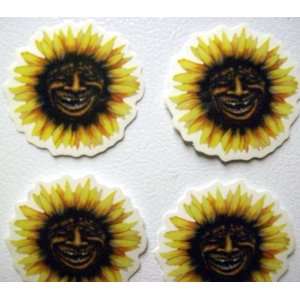  4 (3) Garcia SUN Flowers Trippy Faces Bizarre Deadhead 