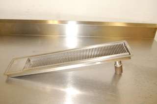 Drain Trough, Stainless Steel, 25 Wide  