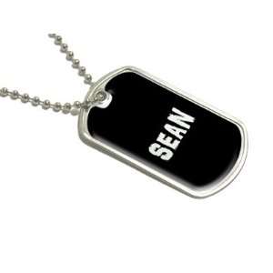 Sean   Name Military Dog Tag Luggage Keychain