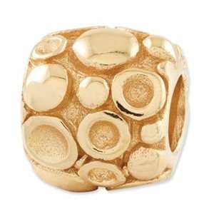  Sterling Silver Gold plated Reflections Dots Bali Bead 