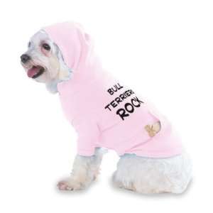 Bull Terriers Rock Hooded (Hoody) T Shirt with pocket for your Dog or 