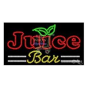 Juice Bar LED Sign 17 inch tall x 32 inch wide x 3.5 inch deep outdoor 
