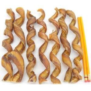   ValueBull 25 ct 8 10in Thick Curly Pizzle Bully Sticks