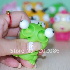  whole 42pcs/lot various styles animal eye poppers keychain 