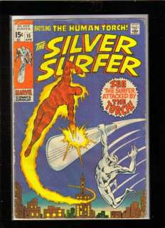 Silver Surfer #15 Attacked by the TORCH   VG  