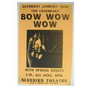  Bow Wow Wow handbill Poster BowWowWow 