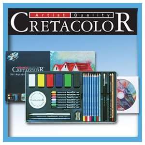  Cretacolor Water Media Tin 32 Piece Set   Assorted Colors 