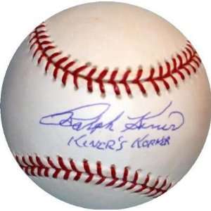  Ralph Kiner Autographed Baseball   inscribed s Korner 