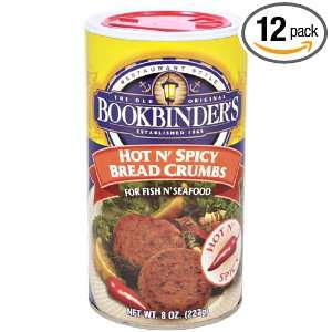 Bookbinders (Old Original) Hot and Spicy Breadcrumbs, 8 Ounce (Pack of 