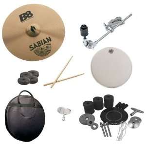  Sabian 16 Inch B8 Thin Crash Pack with Cymbal Arm 