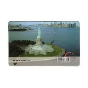   Liberty In Harbor & City Skylines (Horizontal Card) 