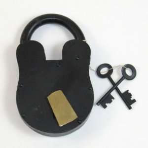 REAL SIMPLEA HANDTOOLED HANDCRAFTED GIANT IRON PAD LOCK 