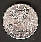 Austria 1957 10 GROSCHEN (Uncirculated​) Aluminum