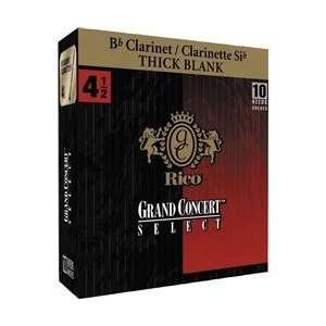  Grand Concert Select Thick Blank Bb Clarinet Reeds Strength 3.5 Box 