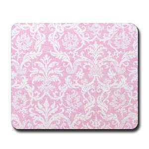   Damask Pink damask mouse pad Mousepad by 