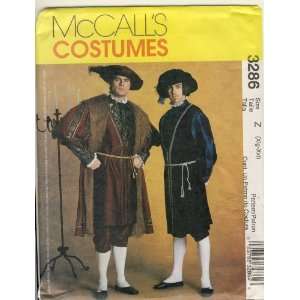  McCall Sewing Pattern 3286 Z   Use to Make   Mens Tudor 