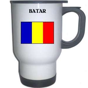  Romania   BATAR White Stainless Steel Mug Everything 