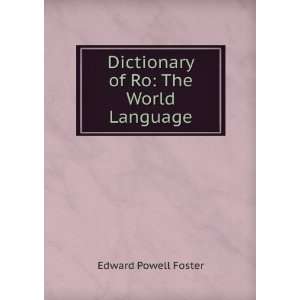  Dictionary of Ro The World Language Edward Powell Foster Books