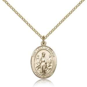  Gold Filled O/L Our Lady of Knock Medal Pendant 3/4 x 1/2 