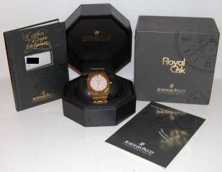 Audemars Piguet Royal Oak Jumbo Automatic 18k Gold Box & Papers JEWELS 