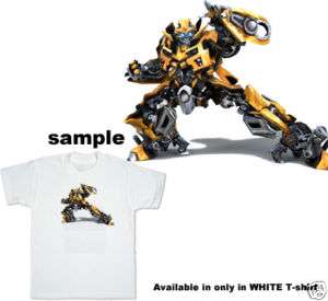 Transformer Bumblebee action pose Adult UNISEX T Shirt  