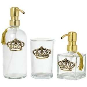 3 Piece Gold Crown Bathroom Vanity Set