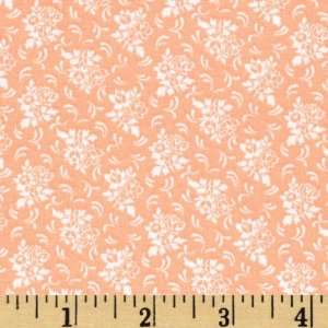  44 Wide Positively Pastel Bouquet Orange Fabric By The 