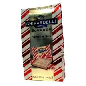 Ghirardelli Peppermint Bark Squares Stand up Bag  Grocery 