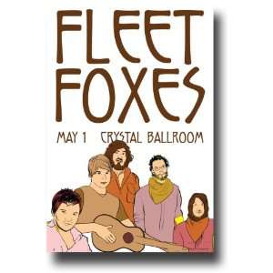 Fleet Foxes Poster   Concert Flyer   Helplessness Blues Tour 