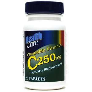   Health Care Chewable Vitamin C 250 MG Case Pack 24