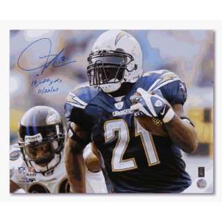  Autographed LaDainian Tomlinson Picture   with 10000 YD 