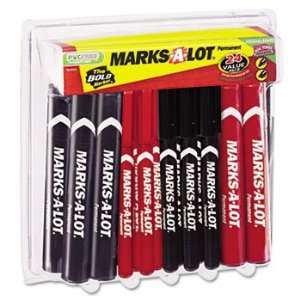  New Marks A Lot 98087   Permanent Marker, Large Chisel Tip 