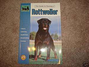 Rottweilers Dog Book Guide Manual NEW Training & More  