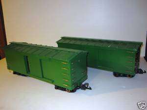 Custom Built Wood G scale train Box Cars NICE  