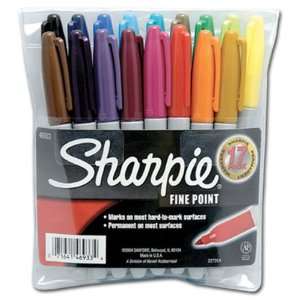  Sharpie Marker Set Fine Point Set of 17   Assorted Colors 