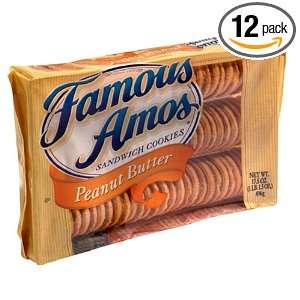 Famous Amos Peanut Putter Creme, 17.5 Ounce Packages (Pack of 12 