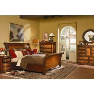  Sonoma Sleigh Bed Footboard in Distressed Cherry   King 