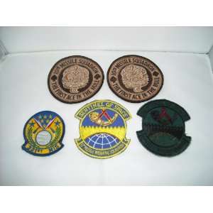  Set of 3 USAF Missile Squad Patches 