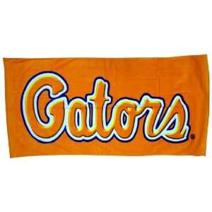  Florida Gators Orange 60 x 31 Beach Towel Script Sports 