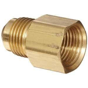   Metals Brass Tube Fitting, Coupling, 5/16 Flare x 1/4 Female Pipe