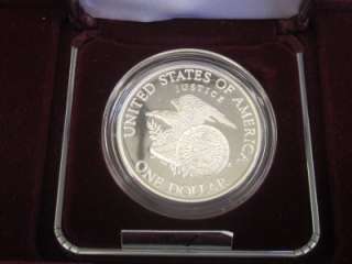 1998 S Robert F. Kennedy Memorial Commemorative Proof Silver Dollar 