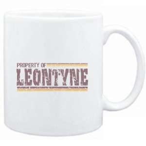  Mug White  Property of Leontyne   Vintage  Female Names 