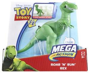   NOBLE  Toy Story MEGA ACTION ROAR N RUN Rex Figure by Mattel Brands