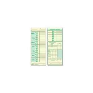  TOPS® Time Clock Cards