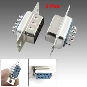   Solder Type D SUB 9 Pins DB9 Male to Female Connector Electronics